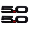 Ford Performance Emblem Black "5.0" Pair