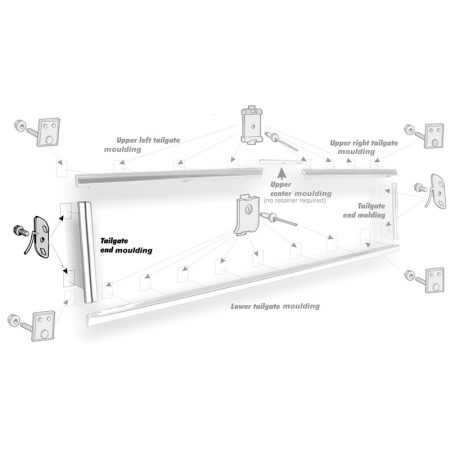 1967-72 Tailgate Side Moulding