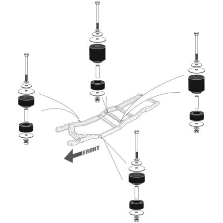 1980-97 Cab to Frame Mounting Kit - Image 3